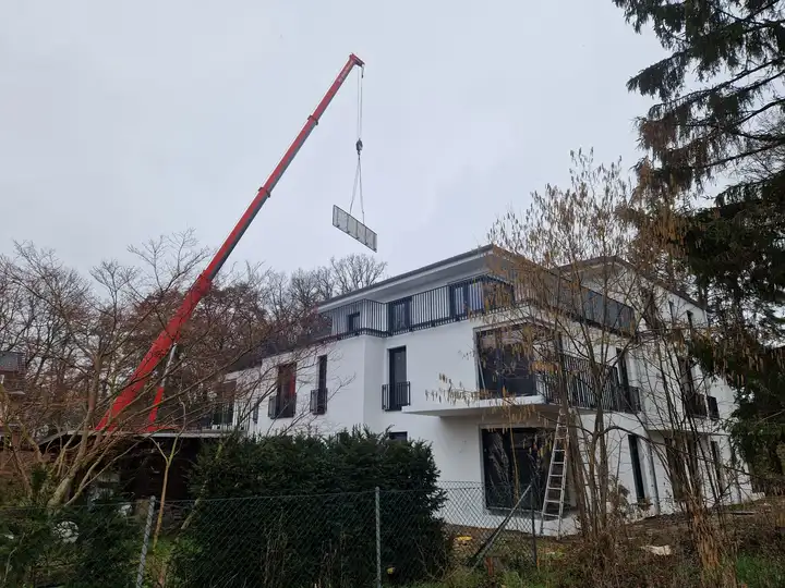 Balkongeländer pulverbeschichtet